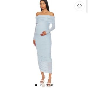 Off The Shoulder Mesh Dress in Powder Blue
BUMPSUIT / Size L / WORN ONCE